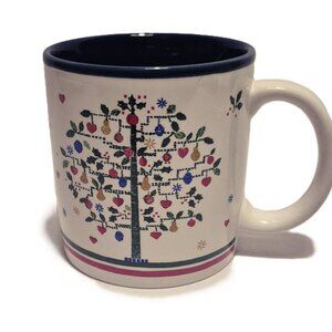 Vintage 1987 Potpourri Press Kitten Cat Christmas Tree Mug Coffee Tea Cup Korea